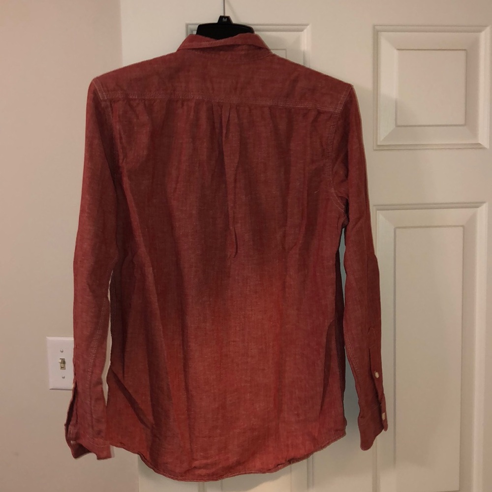 red button down - Picture 2 of 3